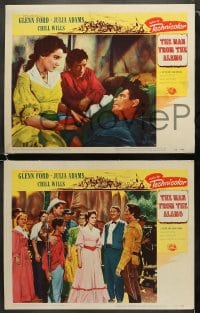 5w733 MAN FROM THE ALAMO 3 LCs 1953 Budd Boetticher, Glenn Ford, Julie Adams, O'Brian, Chill Wills!