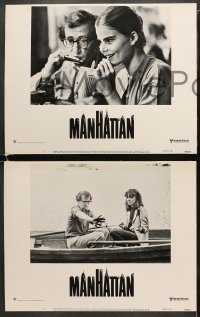 5w390 MANHATTAN 7 LCs 1979 great images of Woody Allen & Diane Keaton!