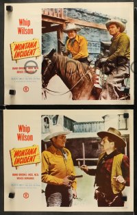 5w619 MONTANA INCIDENT 4 LCs 1952 western cowboys Whip Wilson & Rand Brooks, Lyle Talbot!