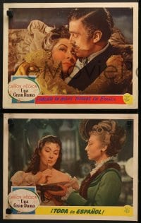 5w392 MRS. PARKINGTON 7 Spanish/US LCs 1944 Greer Garson & Walter Pidgeon, Cooper, Moorehead!