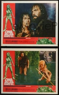 5w230 ONE MILLION YEARS B.C. 8 LCs 1966 images of sexy cavewoman Raquel Welch and Martine Beswick!
