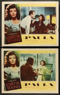 5w470 PAULA 6 LCs 1953 pretty Loretta Young had only gone half-way to love before!