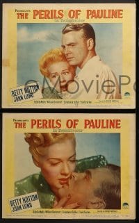 5w242 PERILS OF PAULINE 8 LCs 1947 Betty Hutton as silent actress Pearl White & John Lund