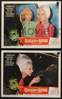 5w251 QUEEN OF BLOOD 8 LCs 1966 Dennis Hopper, inhuman Judi Meredith, hideous beyond belief!