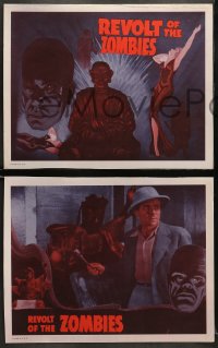 5w628 REVOLT OF THE ZOMBIES 4 LCs R1947 cool tc/border art, they're not dead and they're not alive!