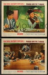 5w473 ROBIN & THE 7 HOODS 6 LCs 1964 great images of Sinatra, Martin, Davis, Crosby, Rat Pack!