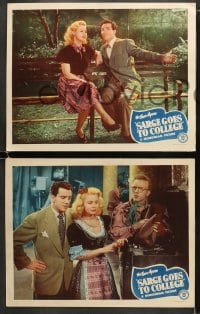 5w547 SARGE GOES TO COLLEGE 5 LCs 1947 Frankie Darro, Noel Neill, Alan Hale Jr., The Teen Agers