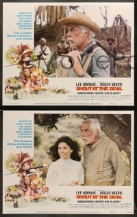 5w275 SHOUT AT THE DEVIL 8 LCs 1976 Lee Marvin, Roger Moore & Barbara Parkins in Africa!