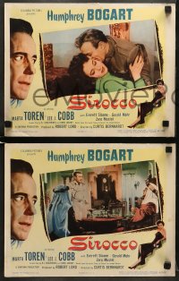 5w636 SIROCCO 4 LCs 1951 Humphrey Bogart, Marta Toren, Lee J. Cobb and Everett Sloane!