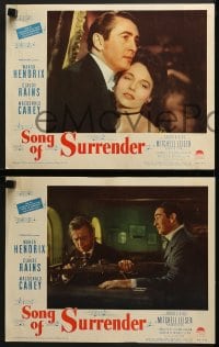 5w286 SONG OF SURRENDER 8 LCs 1949 directed by Mitchell Leisen, Claude Rains & Wanda Hendrix!