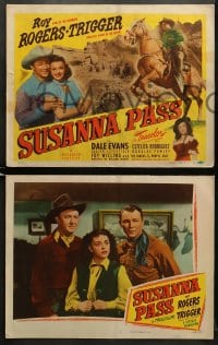 5w299 SUSANNA PASS 8 LCs 1949 Roy Rogers with Dale Evans & The Riders of the Purple Sage, rare!