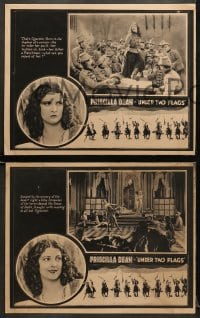 5w777 UNDER TWO FLAGS 3 LCs 1922 images of Priscilla Dean, directed by Tod Browning, ultra rare!