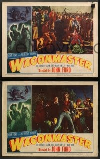 5w786 WAGON MASTER 3 LCs 1950 John Ford & Merian C. Cooper, images of Harry Carey Jr. & Ward Bond!