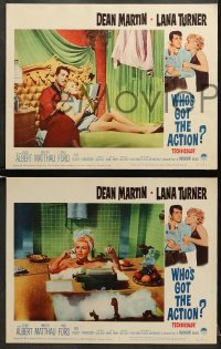 5w417 WHO'S GOT THE ACTION 7 LCs 1963 Mann directed, Dean Martin & sexy Lana Turner!