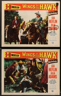 5w790 WINGS OF THE HAWK 3 3D LCs 1953 Van Heflin, Julia Adams, Rodolfo Acosta, by Budd Boetticher!
