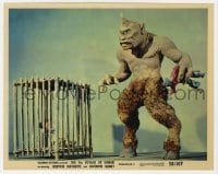 5x001 7th VOYAGE OF SINBAD color 8x10 still 1958 Ray Harryhausen, special fx scene with cyclops!