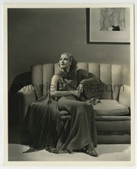 5x069 ANITA LOUISE 8.25x10 still 1936 seated in charming evening gown of beauty crepe by Welbourne!