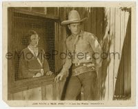 5x138 BLUE STEEL 8x10 still 1934 Eleanor Hunt stares at young John Wayne through wire window!