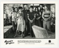 5x142 BOOGIE NIGHTS 8x10 still 1997 Burt Reynolds, John C. Reilly, Mark Wahlberg, cast portrait!