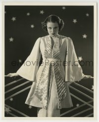 5x169 CAROL HUGHES 8.25x10 still 1936 modeling a striking metal cloth summer ensemble by Welbourne!