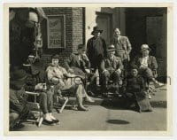 5x199 CHINATOWN SQUAD candid 8x10 still 1935 Talbot, Hobson & others on set with director Roth!