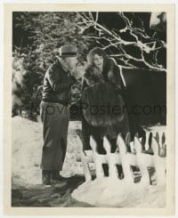 5x213 CONQUEST candid 8x10 still 1937 Greta Garbo in fur with director Clarence Brown by Grimes!