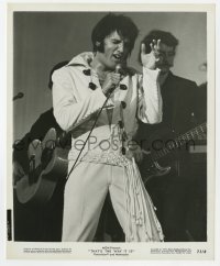 5x279 ELVIS: THAT'S THE WAY IT IS 8x10 still 1970 Presley performing on stage in great jumpsuit!