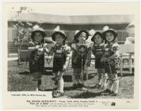 5x295 FIVE OF A KIND 8x10 still 1938 The Dionne Quintuplets in cute costumes by radio microphone!