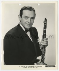 5x309 FOUR JILLS IN A JEEP 8.25x10 still 1944 portrait of bandleader Jimmy Dorsey holding clarinet!
