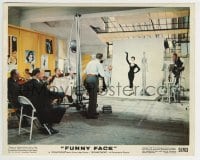 5x006 FUNNY FACE color 8x10 still 1957 model posing in photography studio, Stanley Donen musical!