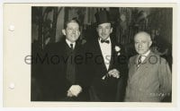 5x428 HUNTED MEN candid 5x8 key book still 1938 Lloyd Nolan entertains Will H. Hays & Adolph Zukor!