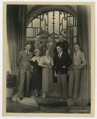 5x439 INDISCREET candid 8x10 still 1931 Gloria Swanson & Ben Lyon in cast portrait with Leo McCarey!