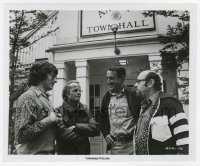 5x461 JAWS candid 8x9.75 still 1975 Steven Spielberg & Richard Zanuck talk to Roy Scheider on set!