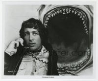 5x459 JAWS 8x9.75 still 1975 director Steven Speilberg on phone by cool shark poster!