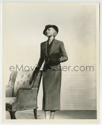 5x464 JEAN MUIR 8.25x10 still 1935 full-length modeling a tweed business suit by Elmer Fryer!