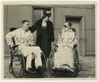 5x466 JEANETTE MACDONALD 8x10 still 1940s at Long Beach Hospital with WWII veterans in wheelchairs!