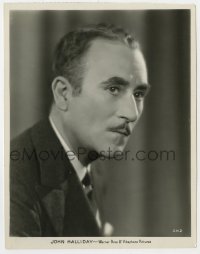 5x477 JOHN HALLIDAY 8x10 key book still 1930s head & shoulders portrait wearing suit & tie!