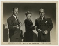 5x519 LADY IN THE LAKE 8x10.25 still 1947 Audrey Totter between Robert Montgomery & Lloyd Nolan!