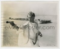 5x529 LAWRENCE OF ARABIA 8x10 still 1962 great close up of Peter O'Toole pointing gun by train!