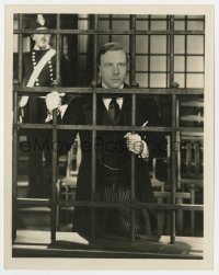 5x555 LOVE & THE DEVIL 8x10 still 1929 Milton Sills in prison before being tried for his life!