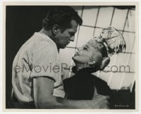 5x565 MAD MAGICIAN 8.25x10 still 1954 passionate close up of Vincent Price embracing Eva Gabor!