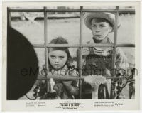 5x668 NIGHT OF THE HUNTER 8x10.25 still 1955 c/u of Billy Chapin & Sally Jane Bruce outisde store!