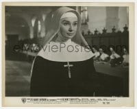 5x673 NUN'S STORY 8x10.25 still 1959 best close up of religious Audrey Hepburn wearing habit!