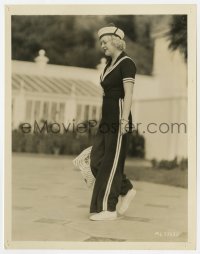 5x690 OPERATOR 13 candid 8x10.25 still 1934 sexy Marion Davies in sailor suit between scenes!