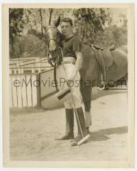 5x694 PAINTED VEIL 8.25x10 still 1934 George Brent standing by horse for the polo sequence!