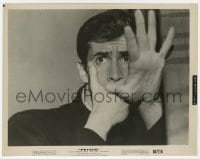 5x722 PSYCHO 8x10 still 1960 best close up of Anthony Perkins cowering in fear, Hitchcock!
