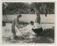 5x749 REMEMBER candid 8x10.25 still 1939 director McLeod & Lew Ayres give Greer Garson golf lesson!