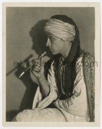 5x815 SHEIK 8x10.25 still 1921 profile portrait of Rudolph Valentino with cigarette in holder!
