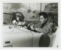 5x841 SPINOUT 8x10 still 1966 Shelley Fabares gives Elvis Presley as run for his money in car race!