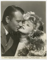 5x844 SPOILERS 7.25x9.5 still 1942 romantic close up of sexy Marlene Dietrich & John Wayne!